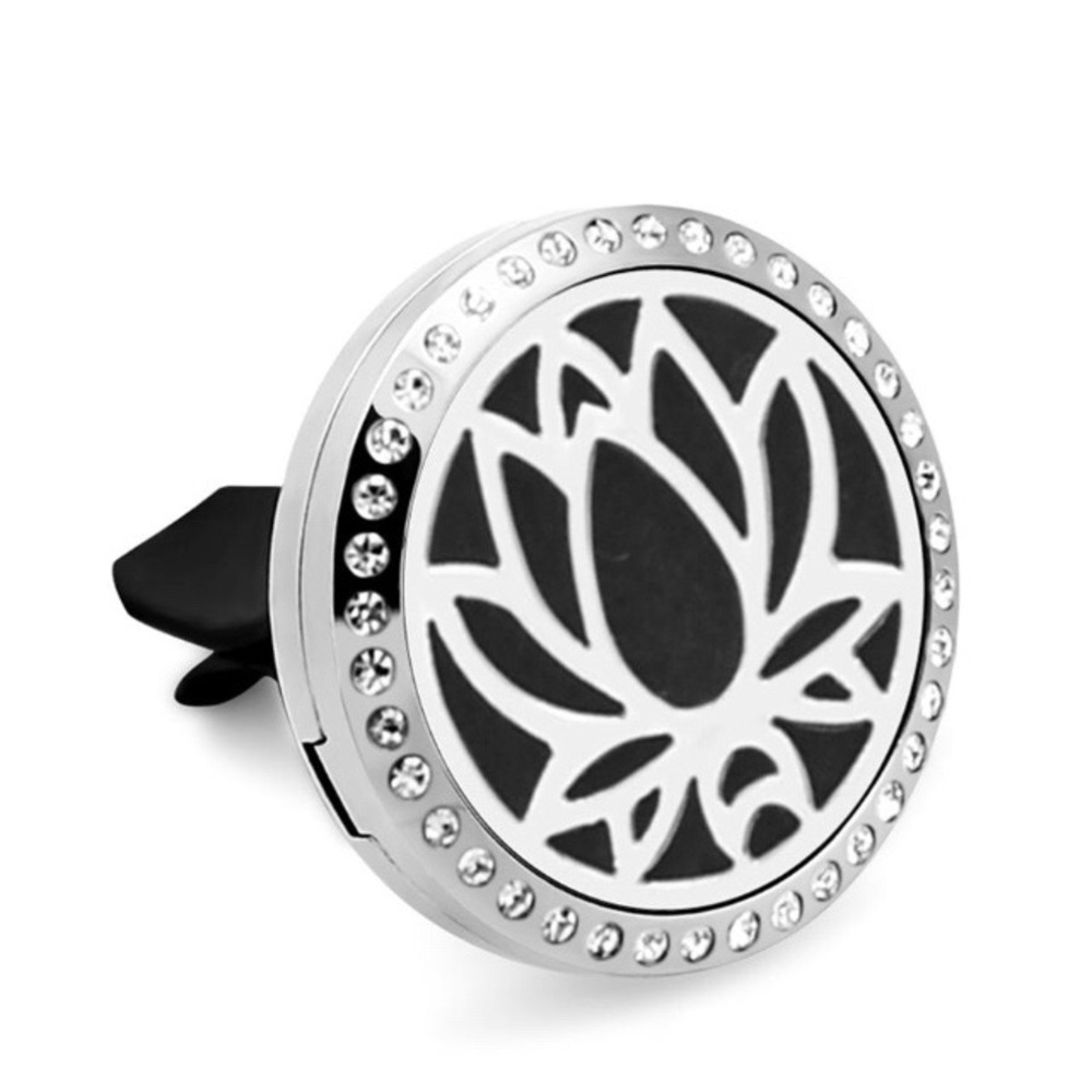 Diamond Lotus Essential Oil Diffuser Locket Ca